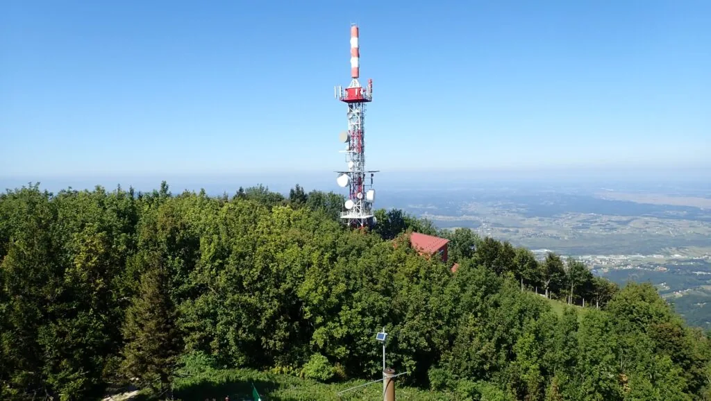 Pogled s Ivan&scaron;&ccaron;ice prema Hrvatskom zagorju